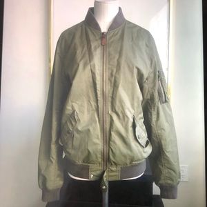 J Crew Wallace & Barnes Nylon Bomber Jkt sz S